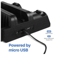 Cooling Stand For PS4 Slim Pro With Controller Charging Station Handle Charger Dock With Discs Slot Game Card For PlayStation 4 - Image 3