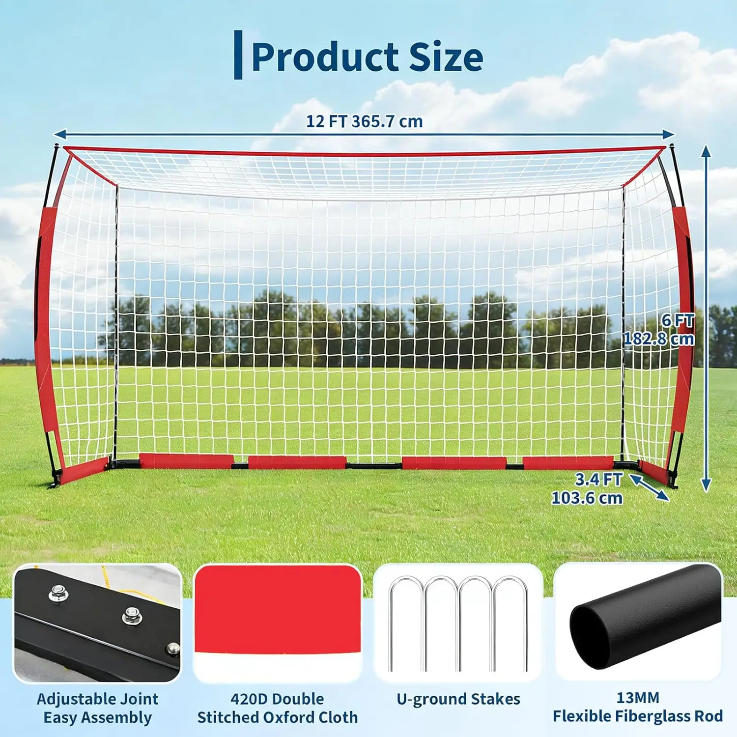 Heavy Duty Soccer Goal 4