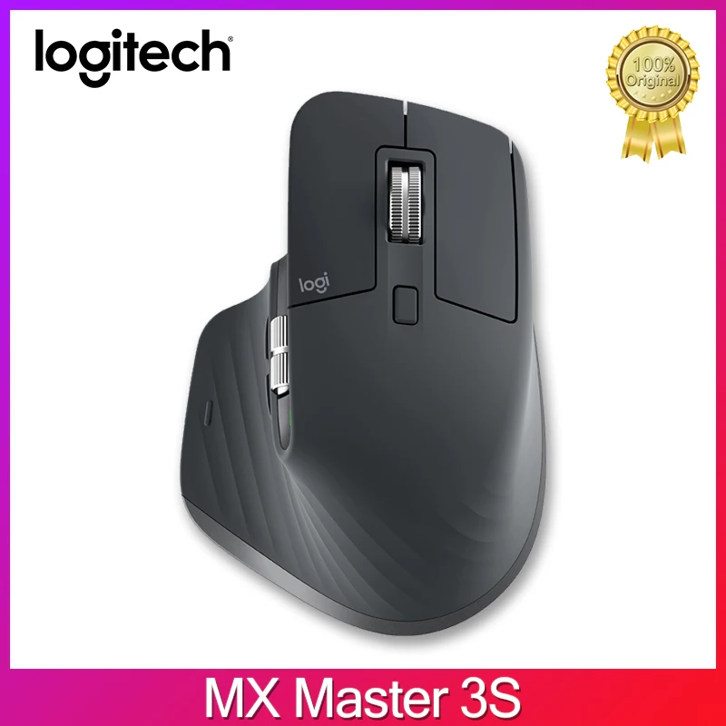 Logitech-mx master 3sワイヤレスパフォーマンスマウス,8k dpi,超高速 