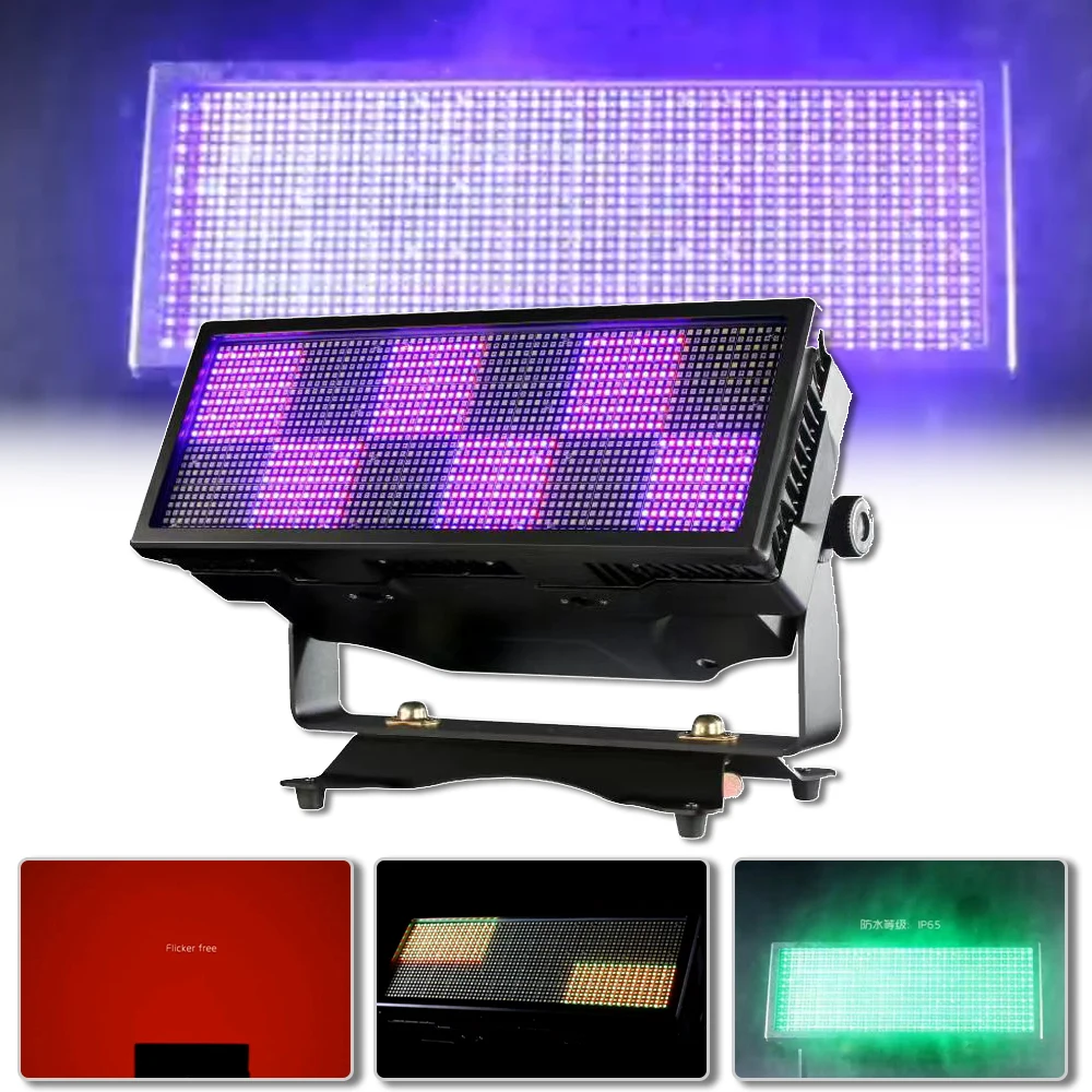 

New 1728x0.5w RGBW LED 12 Segements Strobe Wash Effect Stage Light Waterproof Connector DMX Outdoor Party Bar DJ Disco Lamp