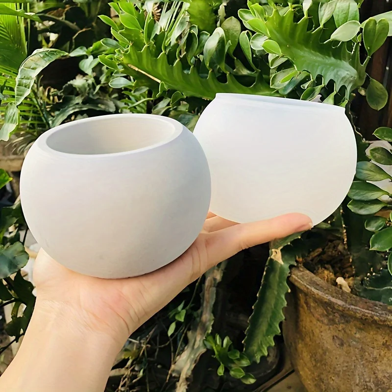 Flower Pot Silicone Mold Succulent Flower Pot Storage Box Gypsum Concrete Mold