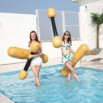 Pool Inflatables For Adults Inflatable Battle Log Rafts Pool Game Party Water Sports Foldable Floating Row Toys Ride Boat Raft 2