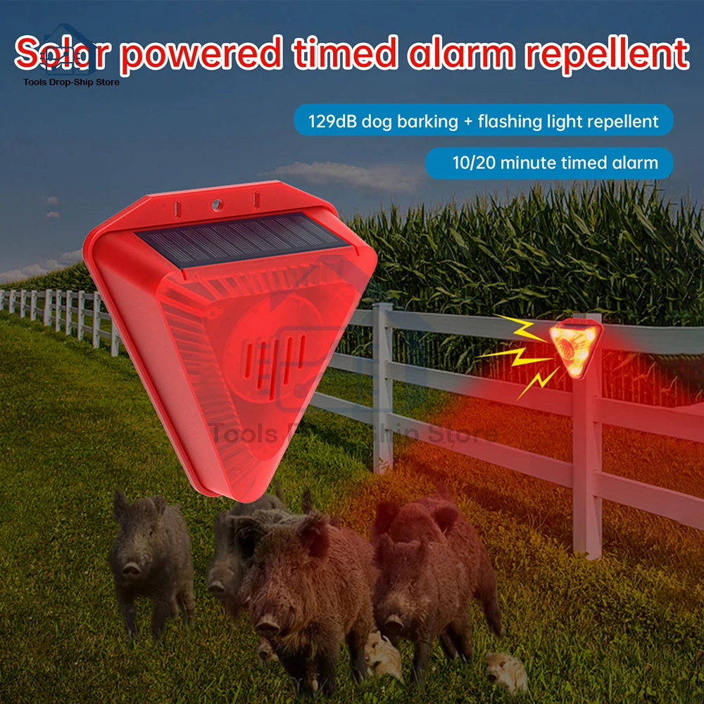Solar Bird Scarecrow with Alarm 129dB