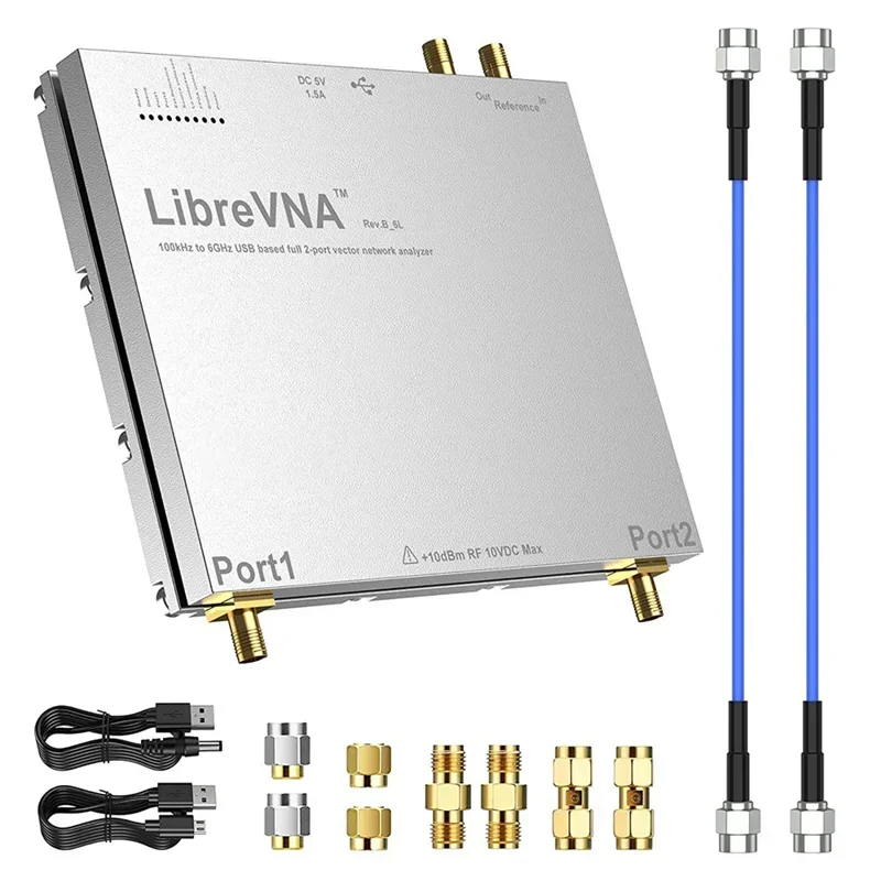 

Upgraded LibreVNA 2.0 100kHz-6GHz Vector Network Analyzer,NanoVNA Antenna Analyzer USB Based Full 2-Port External Input/Output