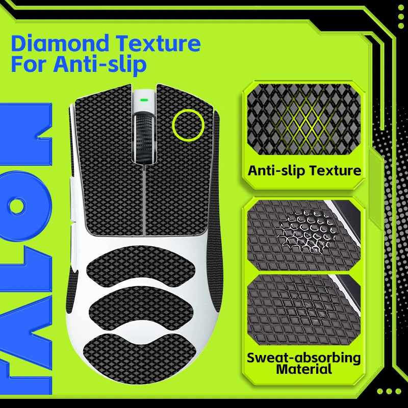 Talongames-fita de Aperto do Mouse Pacote para Razer Deathadder v3 Pro Mouse Anti-suor Antiderrapante Corte para Caber Fácil de Aplicar - Imagem 6