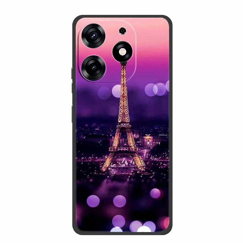 Black Silicone Soft Back Cover Case