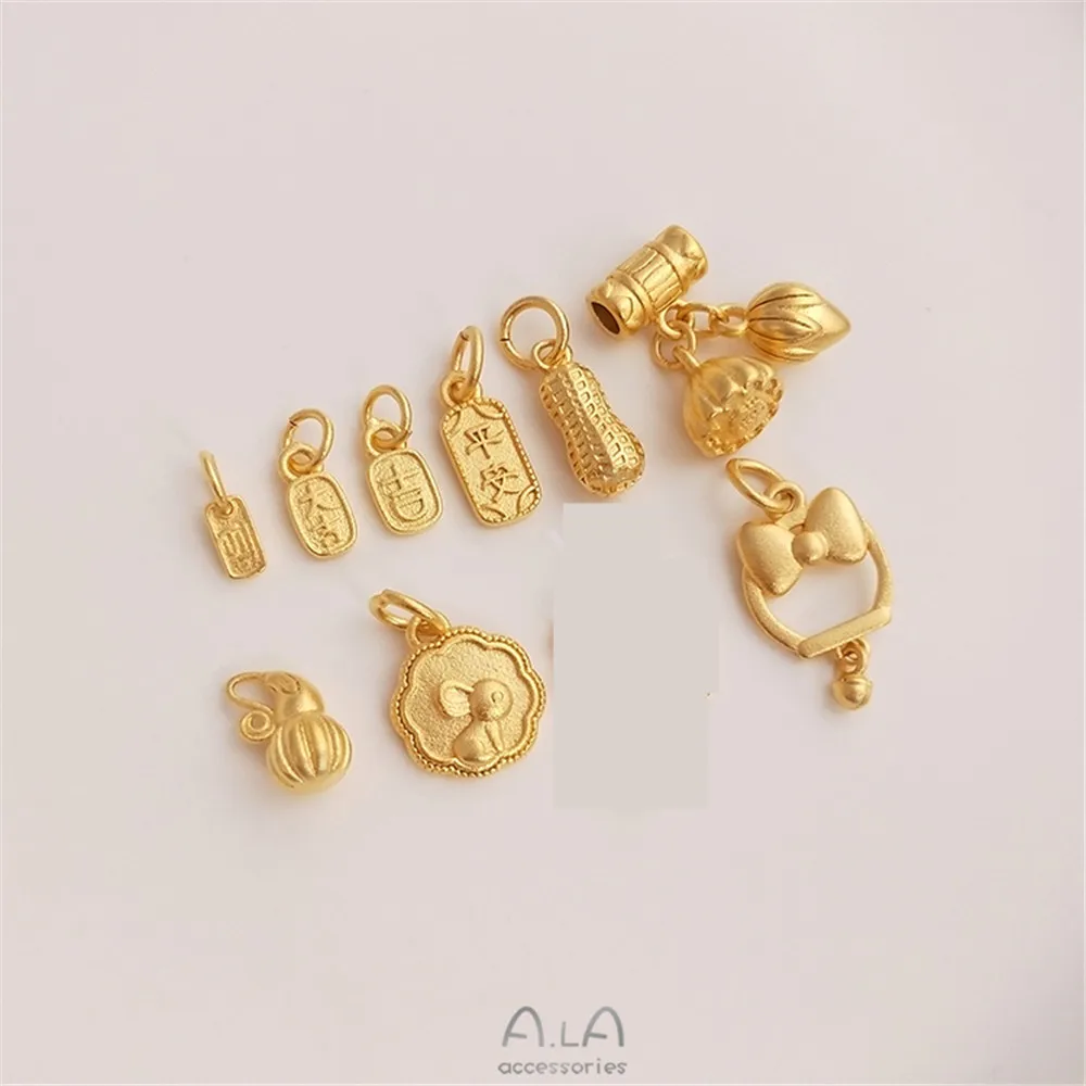 

Vietnam qiang Bao color sha Jin Daji Dali Lotus lotus two World huan peanut gourd pendant diy ornaments pendant