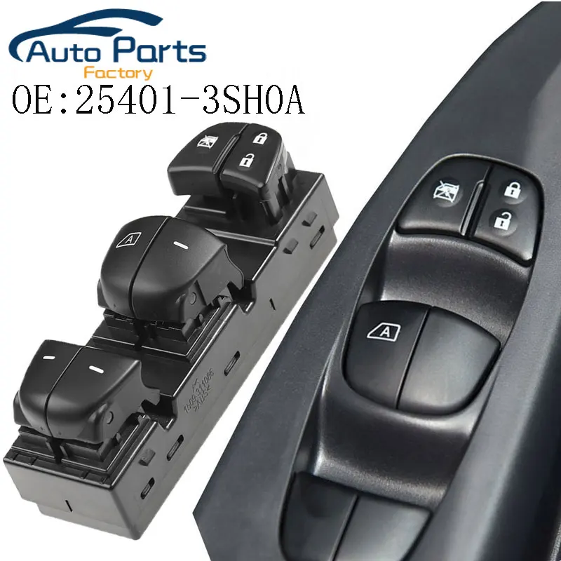 New Master Power Window Switch For Nissan Juke Altima Tiida Sylphy X