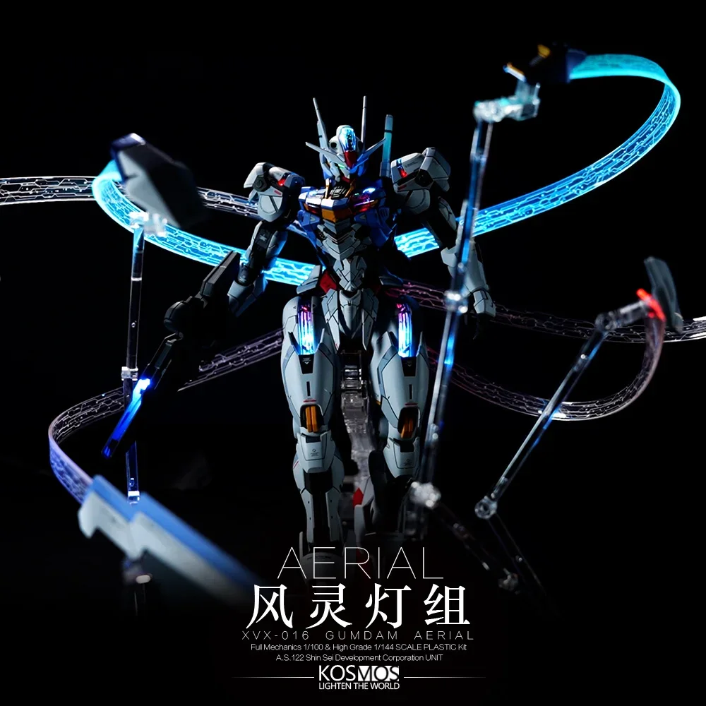 1/100 Kosmos Fm Light Set Anime Action Figure Accessories Mobile Suit : The Witch From Mercury Color Lamp Group Kid's Gifts Toys