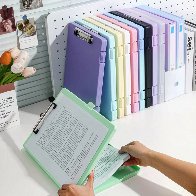A4 MultiFunctional File Folder Desktop Test Paper Organizer Subject Classification Office Document Storage Box Writing Board