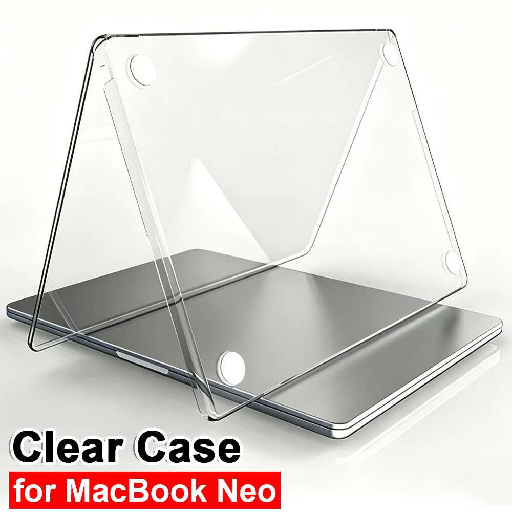 Transparent Scratch-Resistant Hard Laptop Case