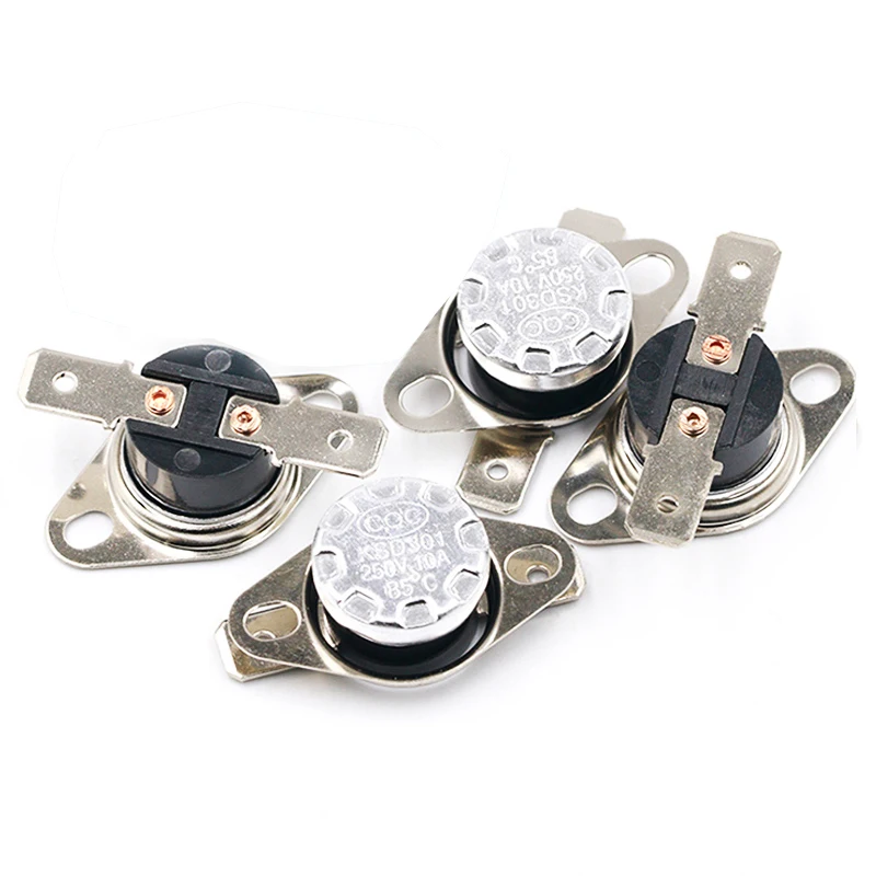 Aopin KSD301 Thermal Control Switch - Normally Closed 180°C, 250V 20A, Set Of 4