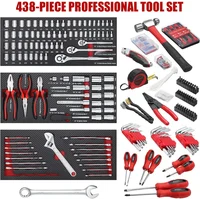 for 438-Piece Mechanics Tool Set with 3-Drawer Heavy Duty Metal Box Repair Tool Kit 2
