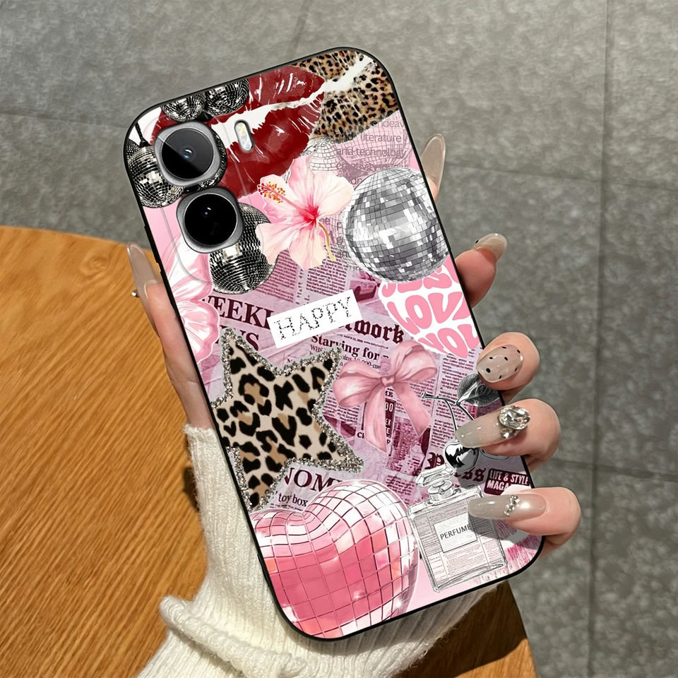 Cute Animal Bowknot Star Koi Pattern Soft Matte Silicone Shockproof Protective Phone Case