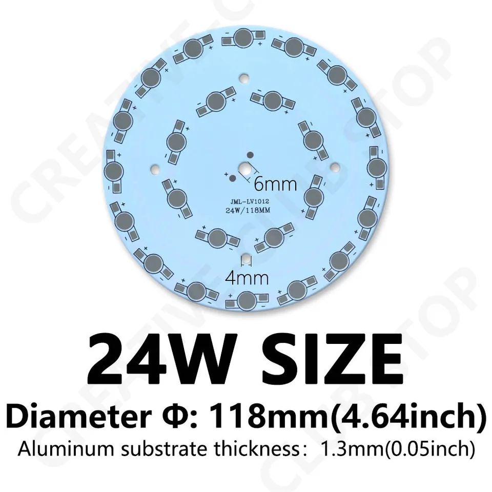 TOPINCN Dissipatore Di Calore In Alluminio Per LED E Computer – 100x100x18mm, 16 Alette – Raffreddamento Elettronico