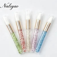 Brosse de nettoyage pour cils, brosse à cils en cristal, outils de maquillage pour extensions de cils, dissolvant de points noirs, 20 pièces 2