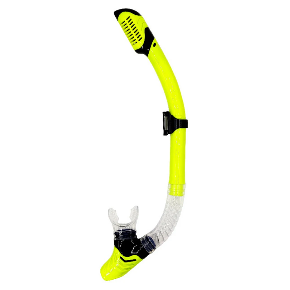 Tube Respiratoire Plongée Apnée En PVC + Silicone - Snorkel Noir Pour Natation Et Plongée