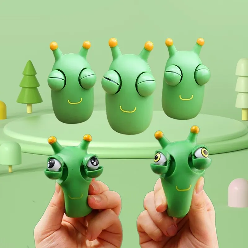 Novelty Green Worm Squeeze Toy Image 5