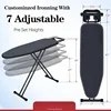 Ironing Board, Metal Panel Iron Board |43" X 13" W/with Iron Rest | Full Metal Construction| Height Adjustable 2