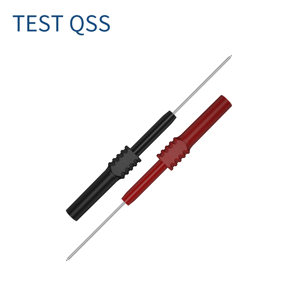 QSS 구부릴 수 있는 유연한 테스트 프로브 팁, 4mm 쌓을 수 있는 바나나 소켓 테스트 백 프로브 핀, 피어싱용 Q.30010, 2 개