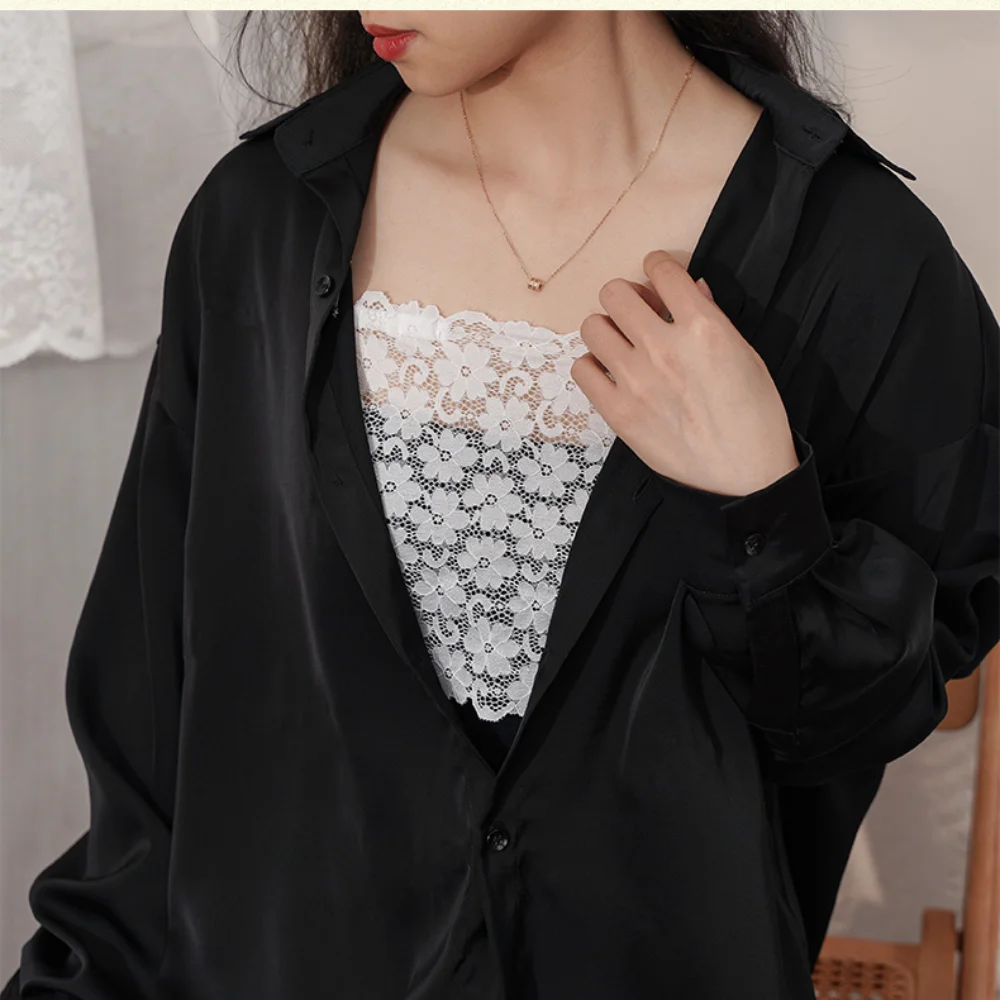 Wrapped Chest Bra Fashion Clip-on Lace Vest Anti-Exposur Cover Up Cleavage Invisible Clip Womens