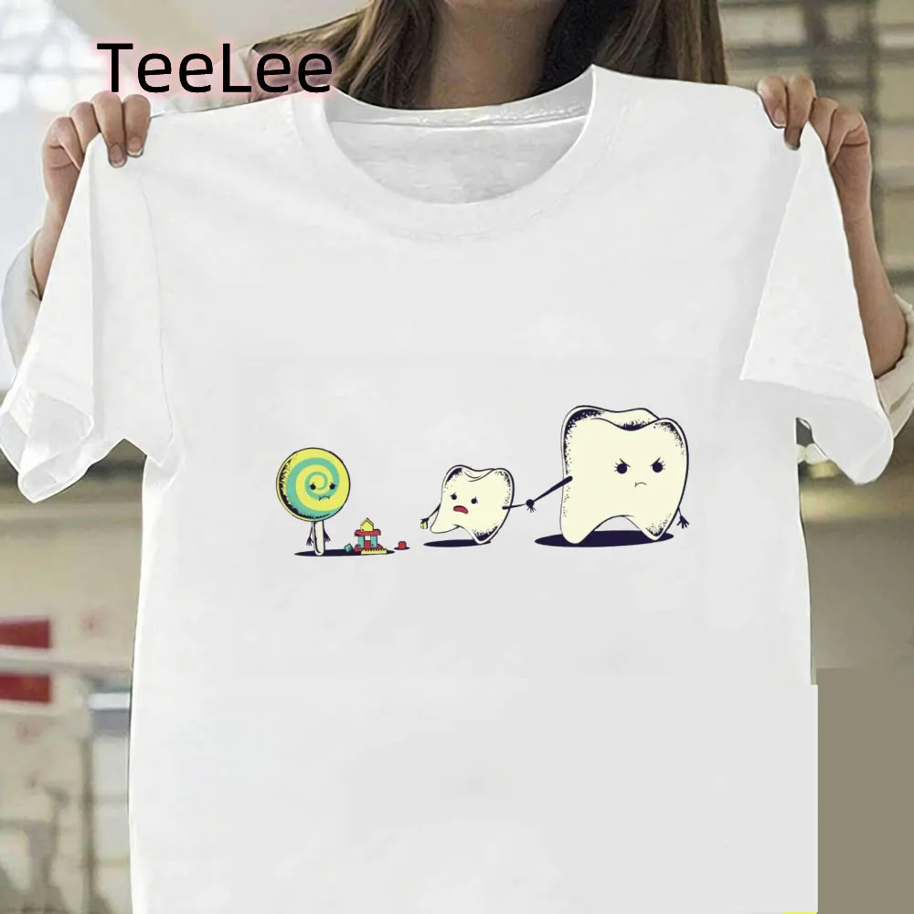 

Funny Tooth candy t shirt women vintage clothes Harajuku Tops Tee summer tshirt Female Tshirts 90s Graphic T-shirt dropshipping