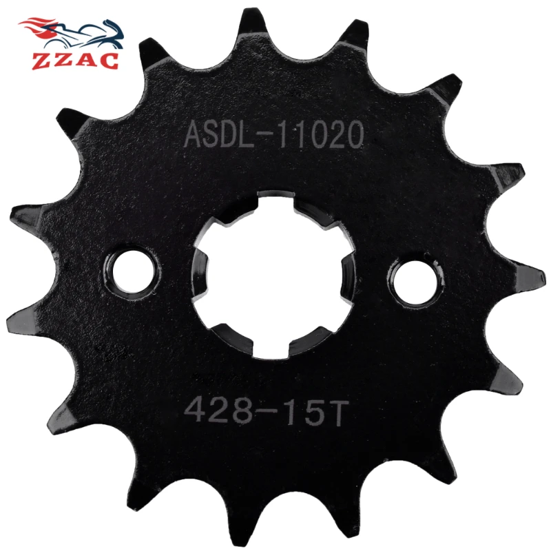 

428 15T Motorcycle Front Sprocket For Kawasaki KE100 KE 100 A5-A10,B1-B20 1976-2001 MC90 G 1970-1975