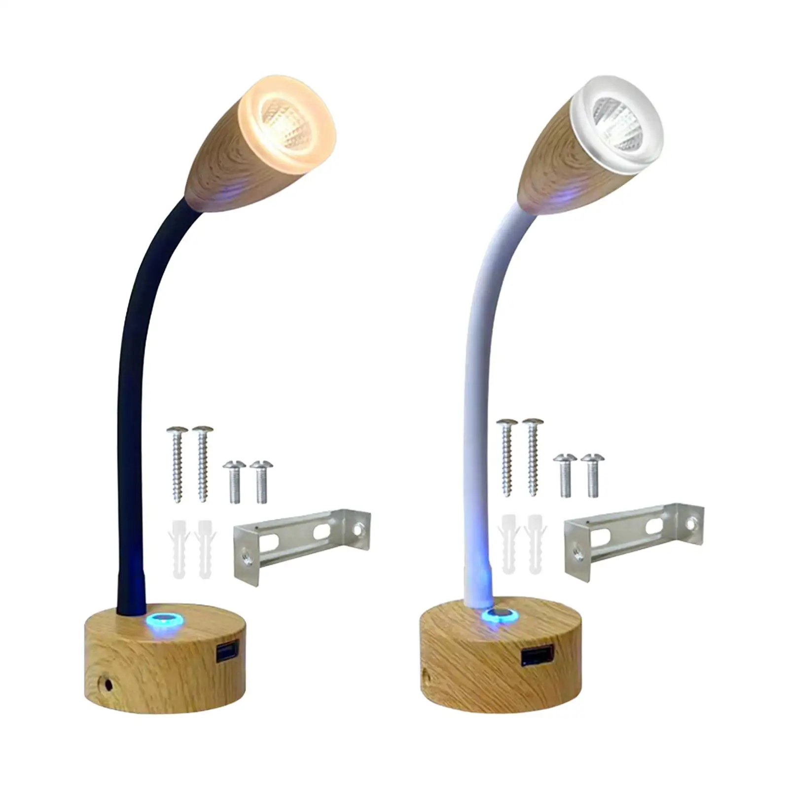 

Rvs LED Reading Light with USB Port RV Interior Light for Cars Boat Trailer