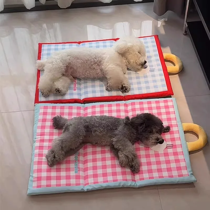 Upgraded Dog & Cat Winter Pet Sleep Beds Chic Cat Accessories Anti-Slip Foldable Multi-Function Outdoor/Indoor Dog Cushion_voghion.com