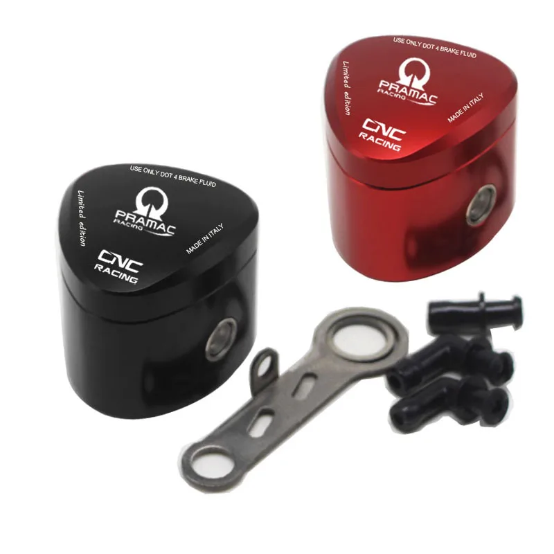 Motorcycle Brake Fluid Oil Reservoir Cup Tank +support Bracket For