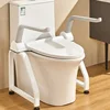 Non Perforated Anti Slip Foldable Toilet Armrest Bracket, Elderly Bathroom Safety Products Armrest Up Assist Device, Toilet Seat 1