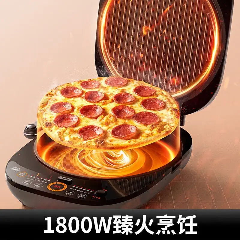 Electric baking pan household removable and washable multi-functional double-sided heating electric frying pan frying machine