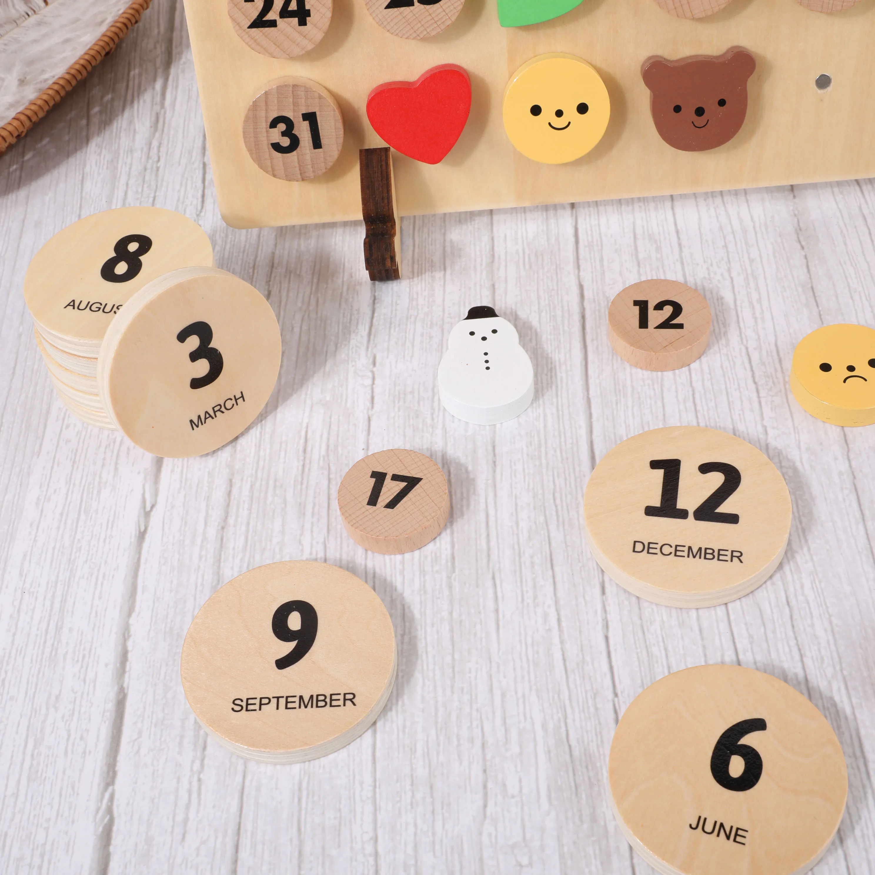 Kids Toys Montessori Wooden Toys Math Toys 1-31 Digital Learning Board Mathematical Baby Early Educational Toys For Children 5