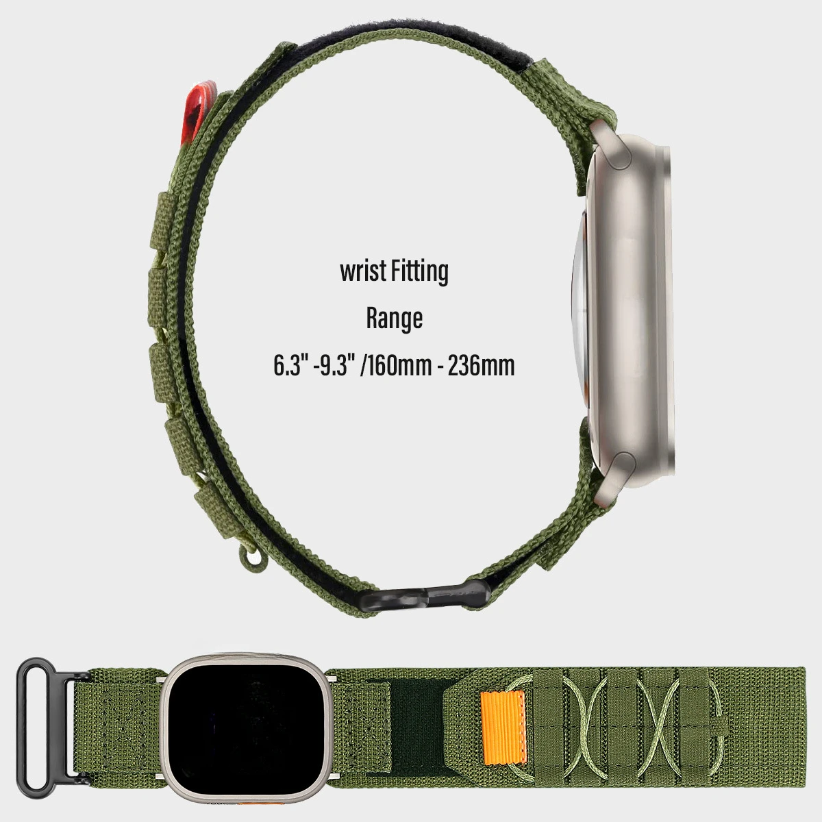 Nylon Weave Sports Watch Strap Loop