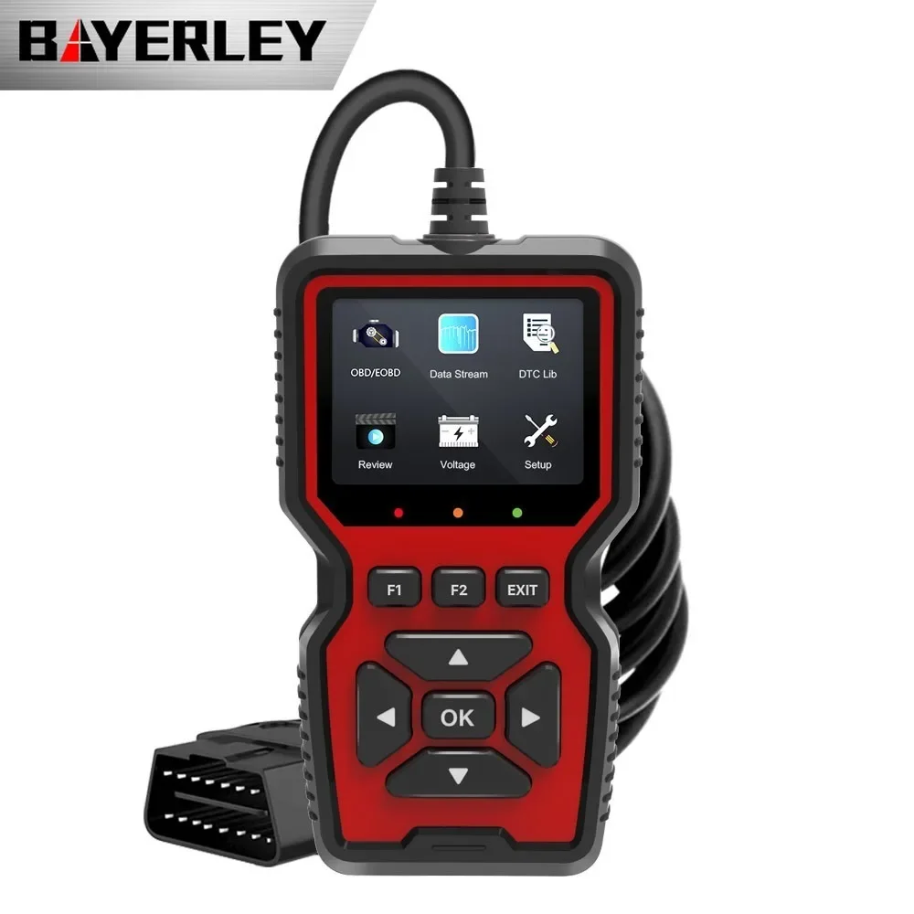 

V519 OBD2 Scanner Color Screen 10 Languages Color Screen Printable Car Fault Diagnosis Engine Fault Diagnosis Equipment ScanTool