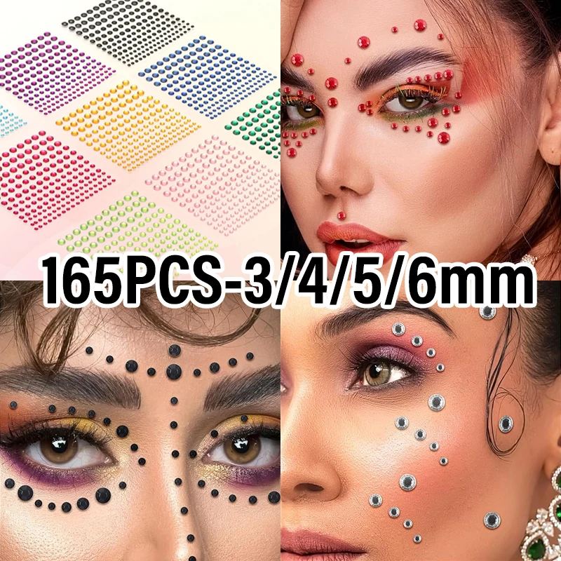 Pegatinas de perlas autoadhesivas para pelo cara y uñas_voghion.com