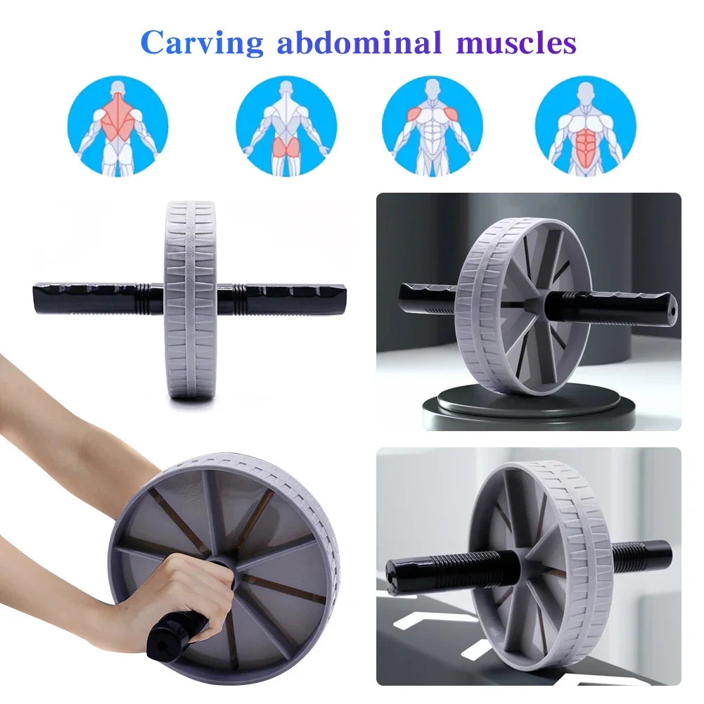 Workout AB Roller Wheel Non-slip Abdominal Wheel No Noise Abdominal Trainer Exerciser for Home Gym Strength Workouts