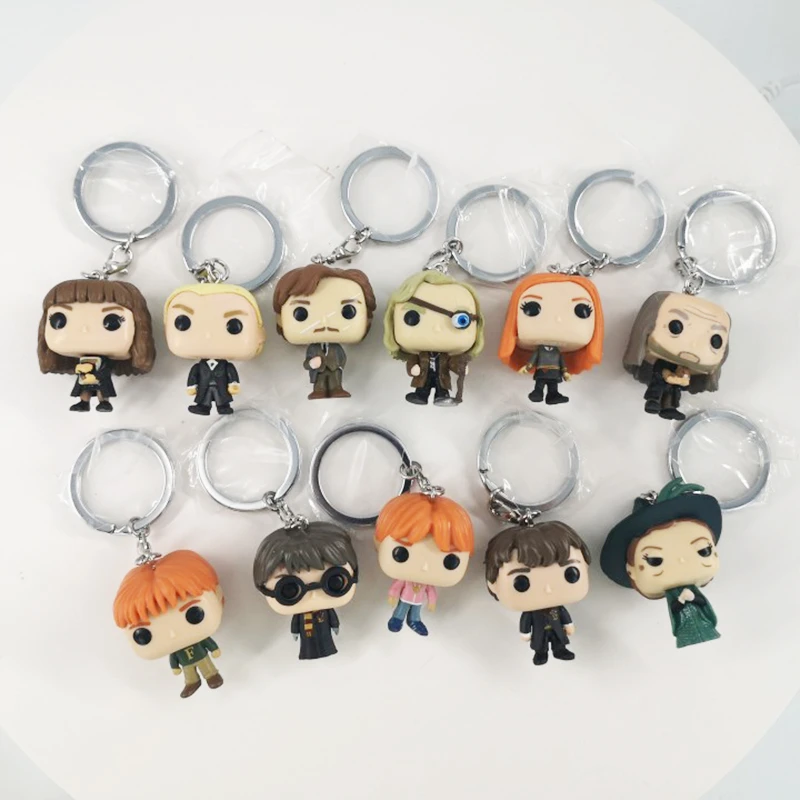 Ritmisch duidelijkheid Exclusief Funko Pop Keychain Toy Harried Hermione Potters Series Ginny Ron Hedwig  Snape Fawkes Dementor Luna Key Ring For Kid Toy - Action Figures -  AliExpress