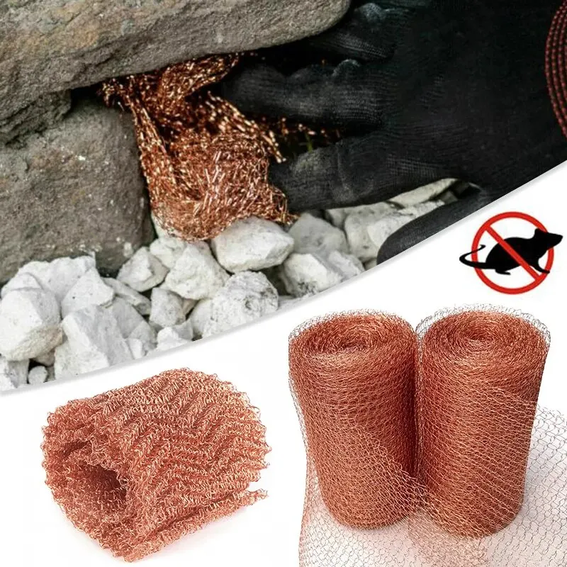 6/9/10/12m Copper Wire Mesh Signal Shielding Net Anti-Snail Copper Wire Net Wire Pest & Rodent Net Copper Mesh Decor Garden Net