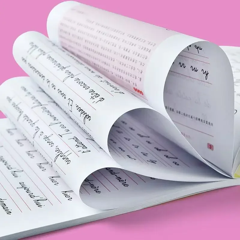 Multilingual Calligraphy Copybook: Practice Handwriting in French & Chinese Art