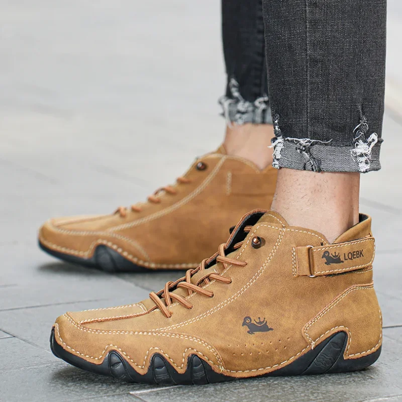 Men Sneakers Outdoor Boots Chelsea Boots Men Leather Boots Men's casual sports shoes luxury designer shoes comfortable ankle boots fashionable and comfortable high top men
