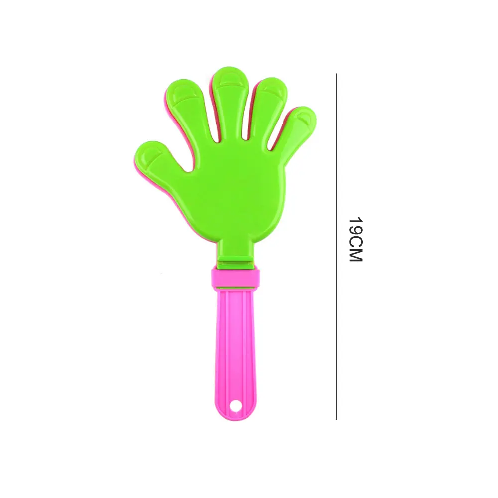 1Pc 19cm Colorful Hand Clapper Concert Party Cheerleading Cheering Props Children Small Clap Your Hands Clapping Toy Air Horn
