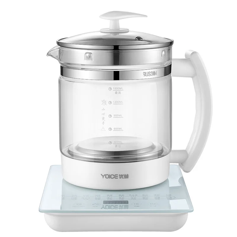 Multifunctional Glass Water Kettle Electric Herbal Soup Maker Automatic Tea Infuser For Home Gift 1.5L Durable Easy To Use