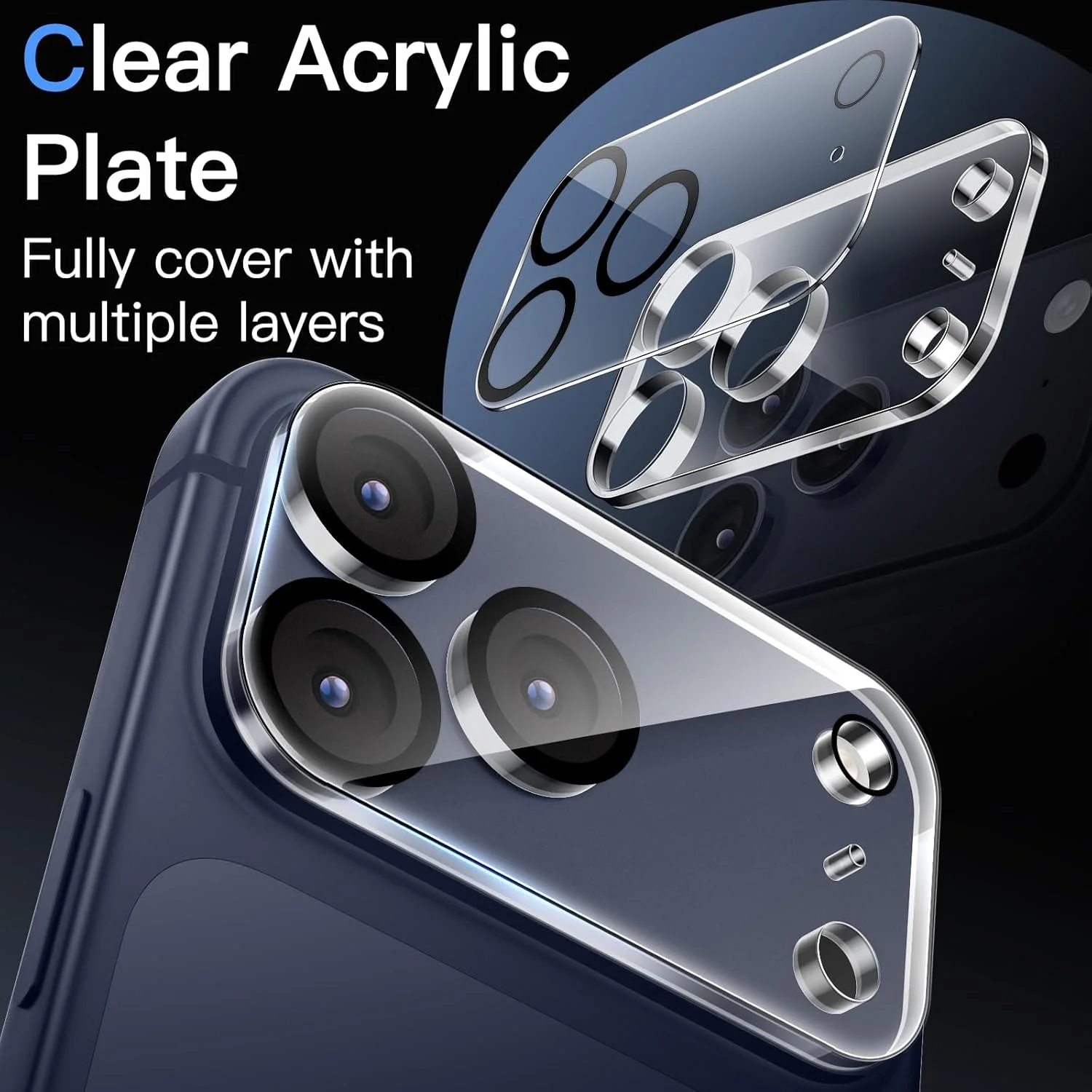 Premium Camera Lens Protector - Anti-Scratch HD Tempered Glass Film
