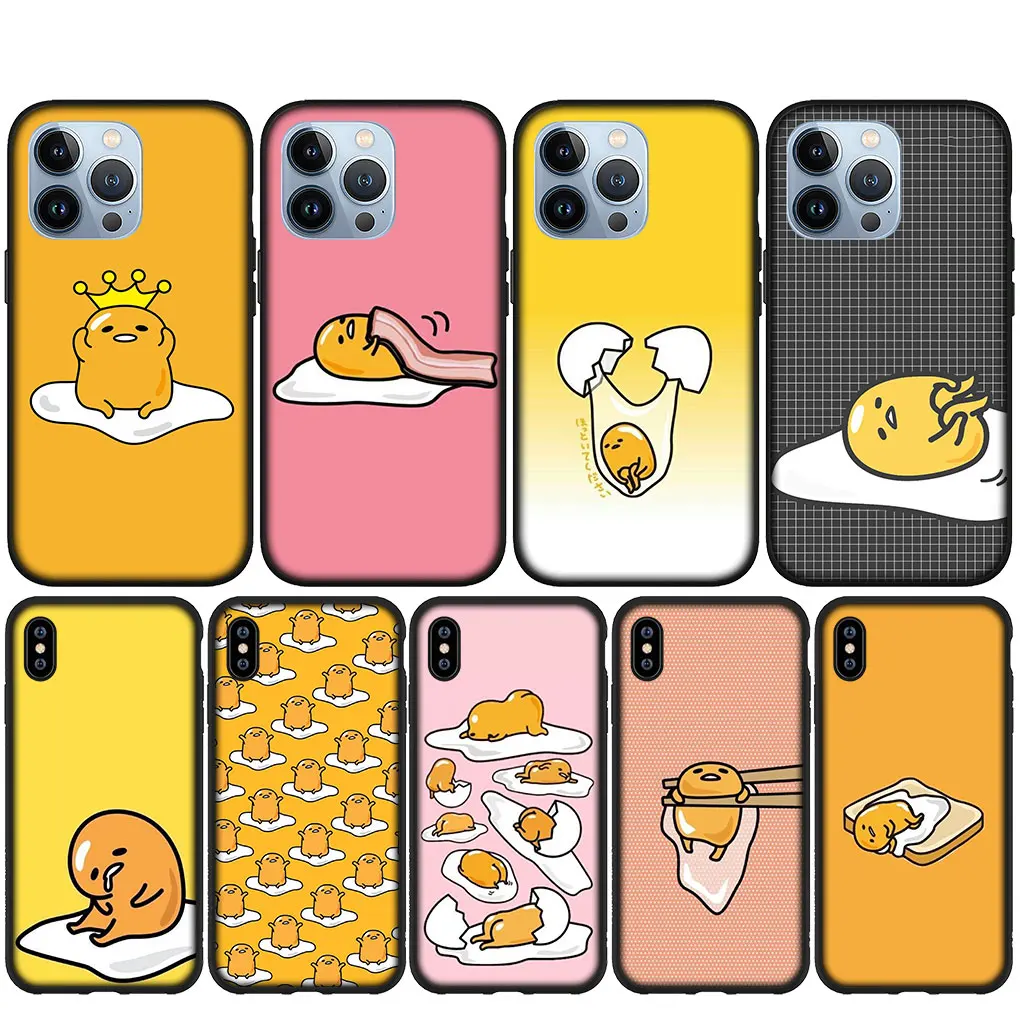 Gudetama Cute Eggs Cover Custodia Per Telefono Per Iphone 14 13 12 Mini 11 Pro X Xr Xs Max 6 7 8 6S Plus + Se Custodia Morbida