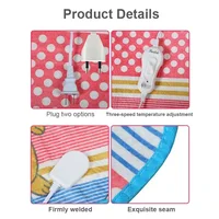 Heating Pad for Pet Animals Bed Heater Mat Cat Dog Body Winter Sleeping Warmer Carpet Pet plush Electric Blanket 40/60cm 220V 2