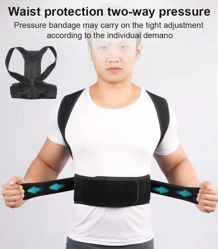 Back Posture Corrector brace Shoulder Support Belt Upper and Lower Back Pain Relief Improve Spine Clavicle Brace Posture Vest 3