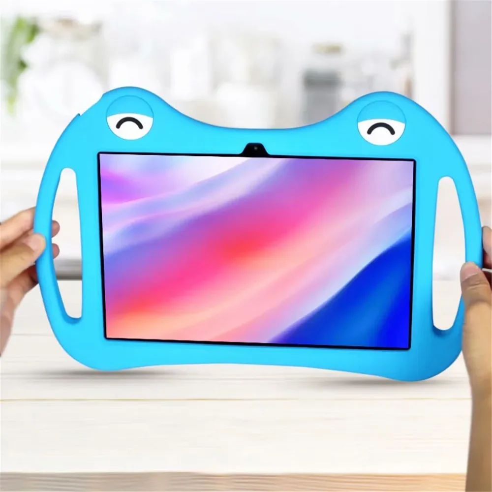 Portable Shockproof Silicone Tablet Cover with Kickstand, 10.1