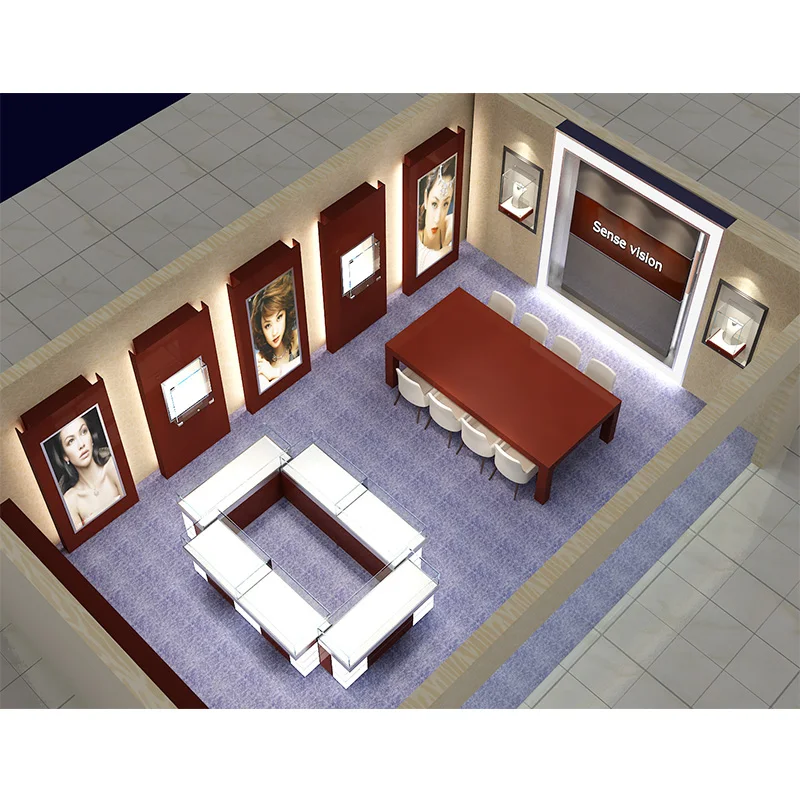 

custom.Custom Shopping Mall Jewelry Kiosk Layout Design Showcase Retail Display Stand Shop Furniture Display Counters For Jewelr