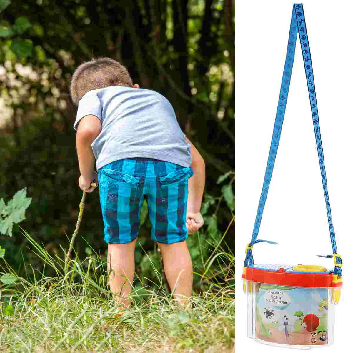 Bug Insect Box Kit Kids Critteroutdoor Toys Exploration Observation Catching Catcher Set Container Tweezers Nature